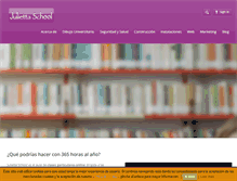 Tablet Screenshot of juliettaschool.com